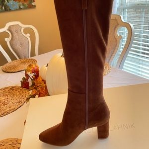 Manolo Blahnik
Pita Tall Suede Boots